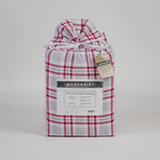 Modernist Flannel Sheets // Red Plaid (Full)