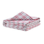 Flannel Weighted Blanket // Red Plaid (Single 15lb)