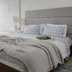 Modernist Flannel Sheets // Grey Plaid (Full)