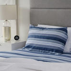 Flannel Duvet Cover // Blue Stripe (Single)