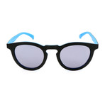 Unisex AOR017 CI8309 Sunglasses // Black + Sky Led