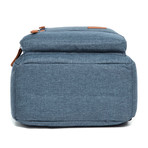 Something Trimmed Backpack // Blue