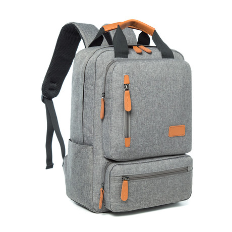 Something Trimmed Backpack // Light Gray