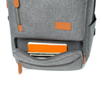 Something Trimmed Backpack // Light Gray