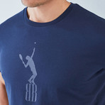 Bat T-Shirt // Navy (Small)