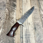 Hand Crafted Damascus Twist Bowie// Medium