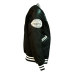 Bulldog Varsity Jacket // Black (M)