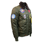 Flying Cadet Jacket V1 // Olive (XL)