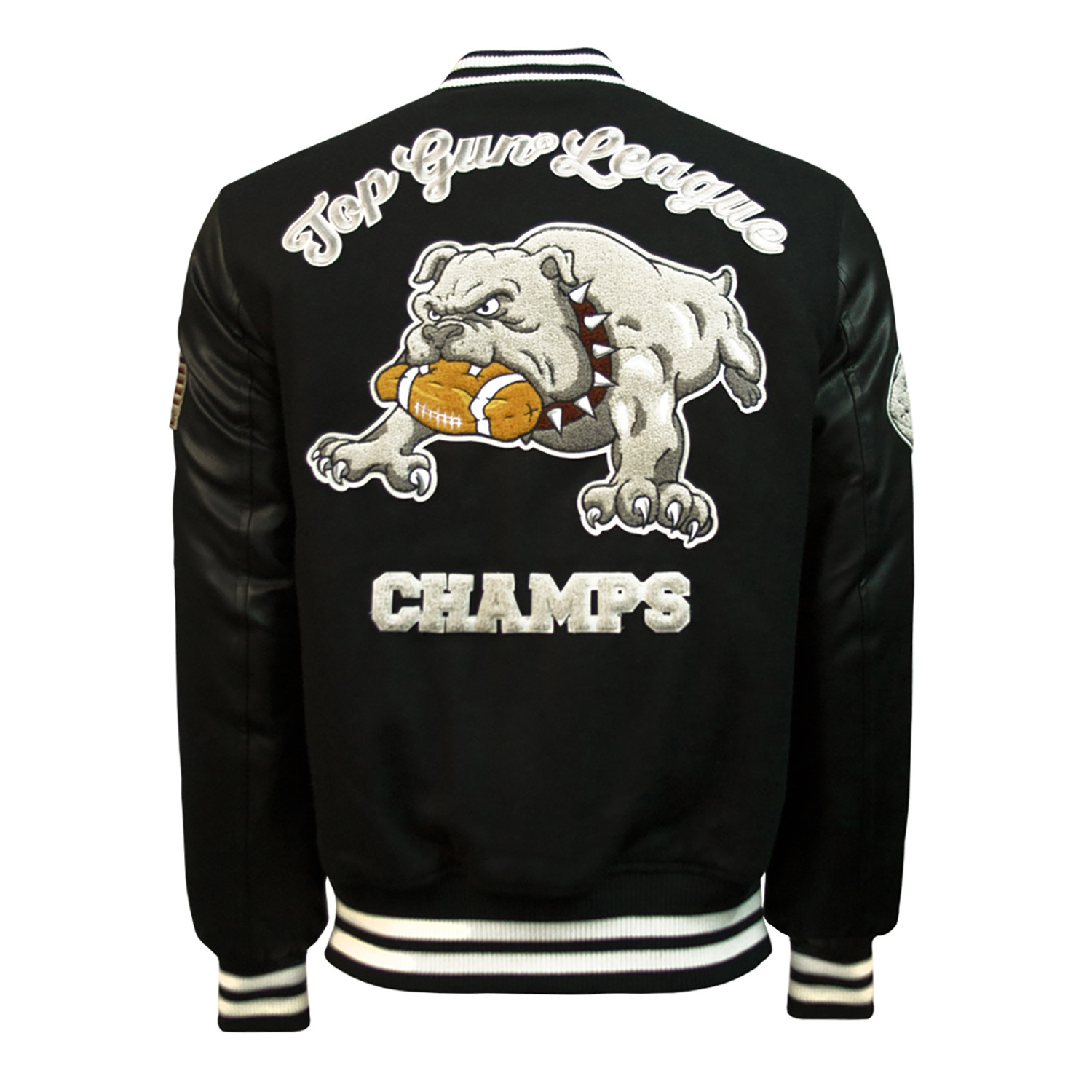 Bulldog Varsity Jacket // Black (L) Top Gun Touch of Modern