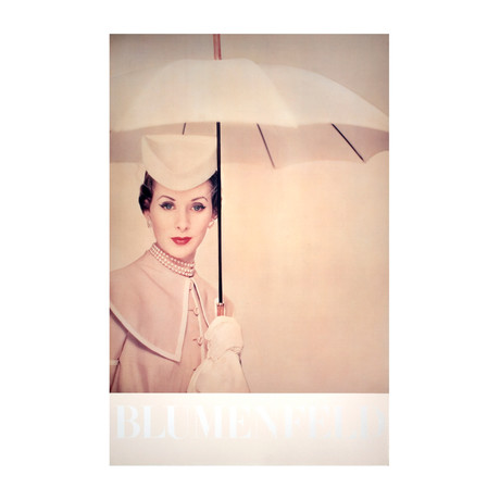 Erwin Blumenfeld  // Paris (1950) Umbrella  // 1985 Offset Lithograph