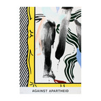 Roy Lichtenstein  // Against Apartheid  // 1983 Lithograph