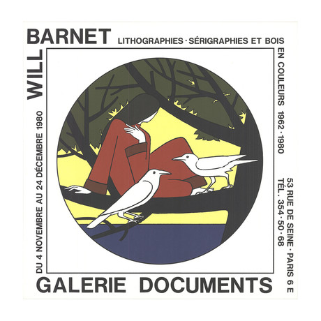 Will Barnet  // Women, the Sea and Solitude  // 1980 Lithograph