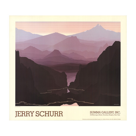 Jerry Schurr  // San Andraes Lake  // 1983 Offset Lithograph