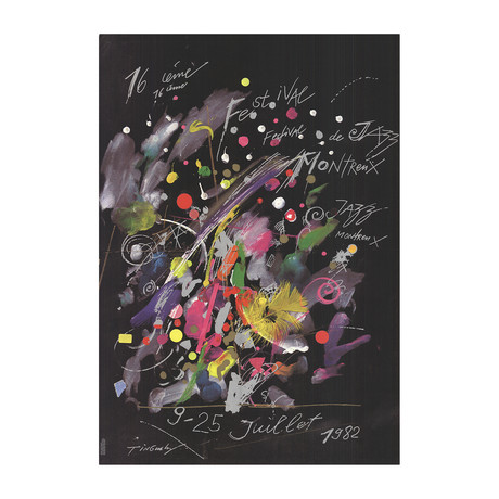 Jean Tinguely  // Montreux Jazz Festival  // 1982 Offset Lithograph