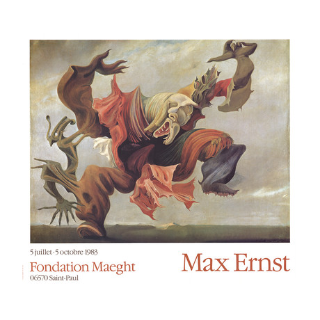 Max Ernst  // L'Ange Du Foyer  // 1983 Offset Lithograph