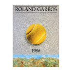 Jiri Kolar  // Roland Garros French Open  // 1986 Offset Lithograph