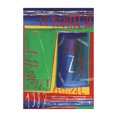 Nicola De Maria  // Montreux Jazz Festival  // 1988 Offset Lithograph