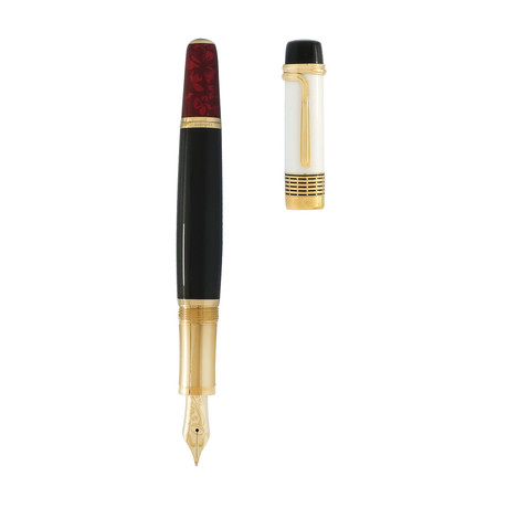 Montblanc Luciano Pavarotti Patron Of Art Limited Edition Lacquer + Gold Fountain Pen // 111673