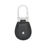 Montblanc Meisterstück Leather + Stainless Steel Key Fob // 111130