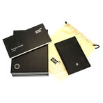 Montblanc Sartorial Leather + Stainless Steel Money Clip Card Holder // 113643