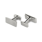 Montblanc Silver Stainless Steel Cufflinks // 114760
