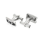 Montblanc Silver Stainless Steel + PVD Cufflinks // 114766