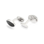 Montblanc Onyx + Stainless Steel Cufflinks // 116642