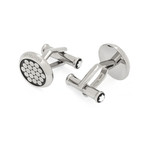 Montblanc Urban Spirit Silver Stainless Steel + PVD Cufflinks // 114773