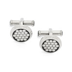 Montblanc Urban Spirit Silver Stainless Steel + PVD Cufflinks // 114773