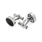 Montblanc Silver Stainless Steel + PVD Cufflinks // 114784