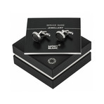 Montblanc Urban Spirit Silver Stainless Steel + PVD Cufflinks // 114773