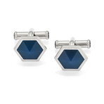 Montblanc Sartorial Stainless Steel + Onyx Cufflinks // 118600