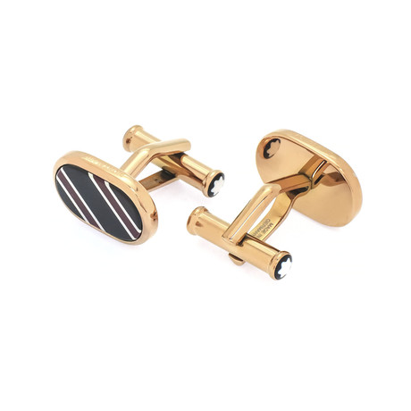 Montblanc Sartorial Stainless Steel + Lacquer Cufflinks // 118614