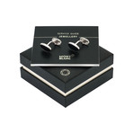 Montblanc Onyx + Stainless Steel Cufflinks // 116642