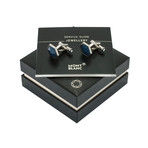 Montblanc Sartorial Stainless Steel + Onyx Cufflinks // 118600