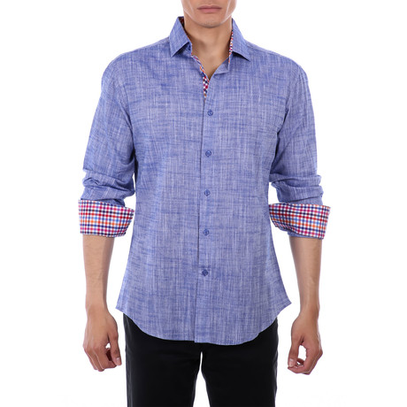 Lim Button-Up Shirt // Navy (S)