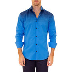 Milano Long Sleeve Button Up Shirt // Turquoise (XL)