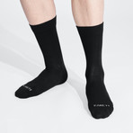 Liam Socks // Pack of 3 // Navy + Dark Gray + Black (US: 12)