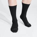 Montauk Crew Socks // Pack of 3 // Black + Charcoal Gray + Navy (US: 10)