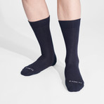 Montauk Crew Socks // Pack of 3 // Black + Charcoal Gray + Navy (US: 10)