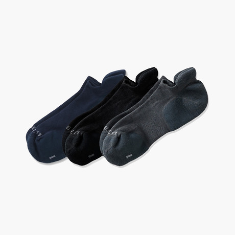 Finn Socks // Pack of 3 // Navy + Dark Gray + Black (US: 8)