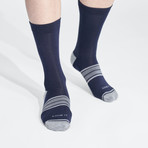 Foyt Socks // Pack of 4 // Black + Heather Gray + Navy (US: 11)