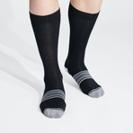 Foyt Socks // Pack of 4 // Black + Heather Gray + Navy (US: 11)