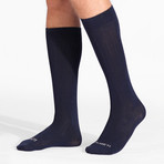 Newman Socks // Pack of 4 // Black + Purple + Navy + Light Blue (US: 12)