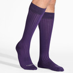 Newman Socks // Pack of 4 // Black + Purple + Navy + Light Blue (US: 12)