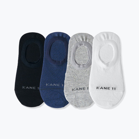 Laylo Socks // Pack of 4 // White + Black + Navy + Heather Gray (US: 8)