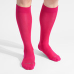 Montauk OTC Socks // Pack of 4 // Hot Pink + Sky Blue + Evergreen + Navy (US: 9)