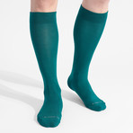 Montauk OTC Socks // Pack of 4 // Hot Pink + Sky Blue + Evergreen + Navy (US: 9)