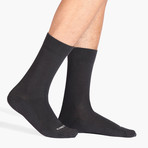 Montauk Crew Socks // Pack of 3 // Black + Charcoal Gray + Navy (US: 10)