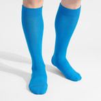 Montauk OTC Socks // Pack of 4 // Hot Pink + Sky Blue + Evergreen + Navy (US: 9)